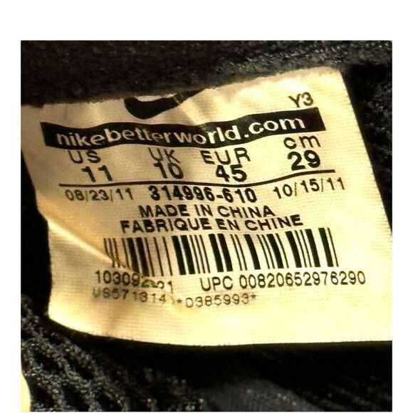 Nike Air Foamposite One Metallic Red 2012 314996-610 Black White OG Mens Size 11 - Picture 3 of 15